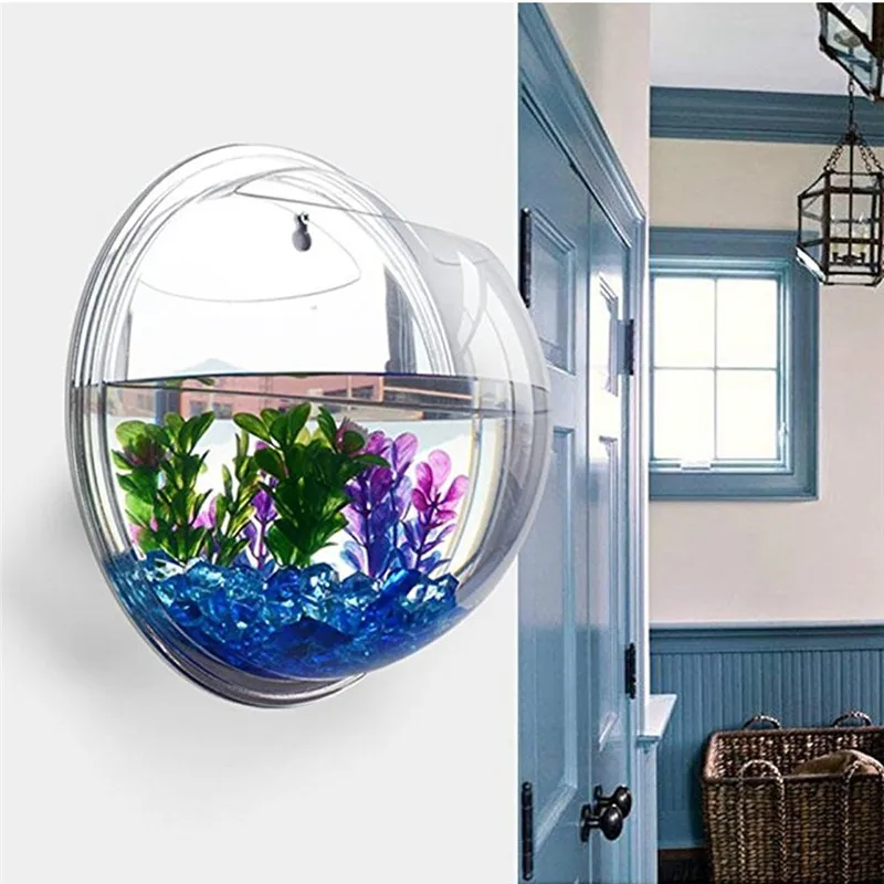 Aquarium Planted Wall - Radiateur mural suspendu en acrylique transparent,