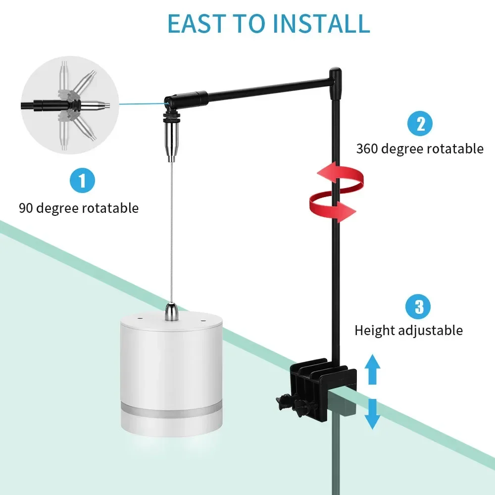 Lampe LED tricolore pour aquar - Planted Aquarium Hanging Light avis et prix